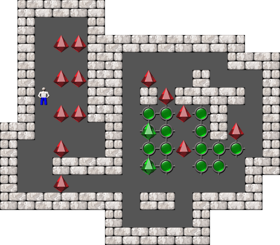 Sokoban Thinking Rabbit Arranged level 386